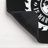 メンズソーダストイズマングリッター木工大工 マウスパッド (コーナー)