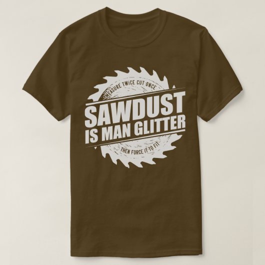 メンズソーダストイズマングリッター木工大工 Tシャツ (デザイン正面)