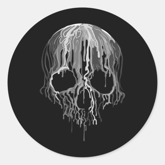 メンズゾンビハンターホラーハロウィーン ラウンドシール (正面)