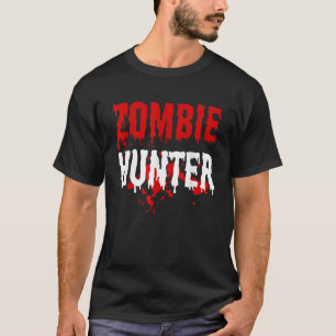 メンズゾンビハンターホラーハロウィーン Tシャツ