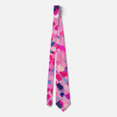 メンズタイカラフル抽象デザイン ネクタイ (裏面)