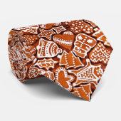 メンズタイギンジャーブレッドクリスマスクッキー ネクタイ (ロール)
