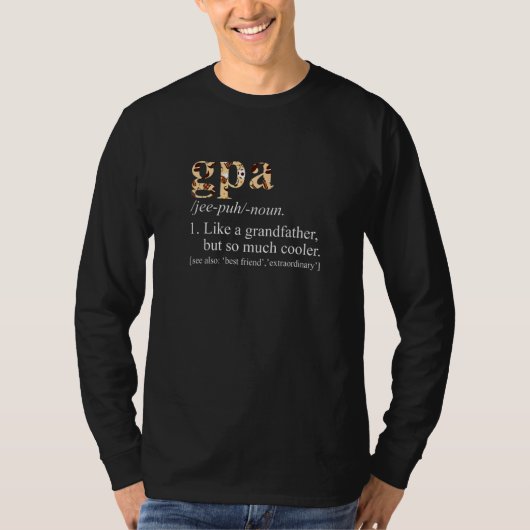 メンズタイクールは祖父のようにGpa死ぬ Tシャツ (正面)