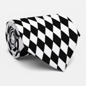 メンズタイハーレクインダイヤモンドプリント ネクタイ (ロール)