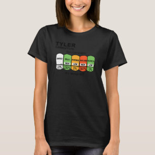 メンズタイラー栄養ファクトタイラー Tシャツ
