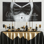 メンズタキシード誕生日パーティーバナー 横断幕