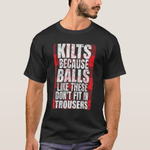 メンズタータンチェックキルト男の衣服の方法3 Tシャツ