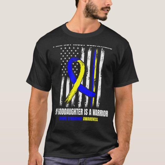 メンズダウン症候群認識度ゴッドファーザー Tシャツ (正面)