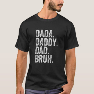 メンズダダディパパブルファーザーズデイプレミアム Tシャツ