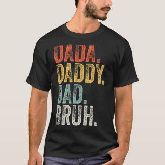メンズダダディパパブルファーザーズデイレトロヴィンタ Tシャツ
