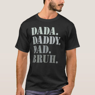 メンズダダディパパブーアイディア男性へファーザーズダ Tシャツ