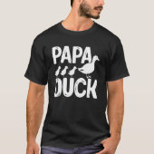 メンズダックアヒルPapa Duck Tシャツ (正面)