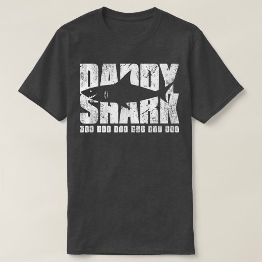 メンズダディカッコいいシャーク Tシャツ (デザイン正面)