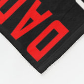 メンズダディパパオブアウォリアー男の赤ちゃんウォリアーハート フリースブランケット (角)