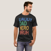 メンズダディパパヒーローブ Tシャツ (正面フル)