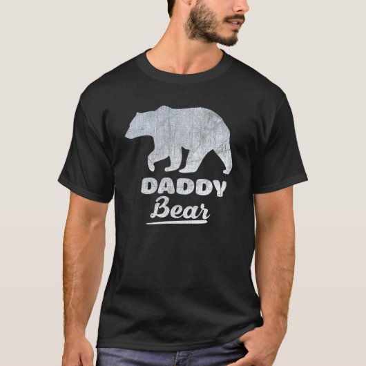 メンズダディベア素晴らしパパ父グランドパ Tシャツ (正面)