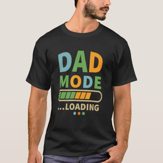 メンズダディロード2022待機的パパベビー誕生D Tシャツ (正面)