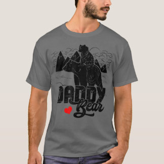 メンズダディーベアかわいいベビークブパパパパAポップファース Tシャツ
