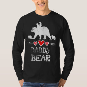 メンズダディーベアーファーズデイおもしろい4カッブキッドグランドパ Tシャツ
