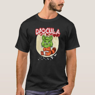 メンズダドキュラドラキュレヴァンパイアパパハローウィンパーティF Tシャツ