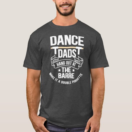 メンズダンスつるのパパはバーでAにする Tシャツ (正面)