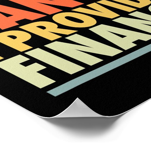 メンズダンスパパおもしろいダンサーファーザーファイナンスジョーク ポスター (角)