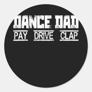 メンズダンスパパペイドライブクランプ踊りパパ ラウンドシール