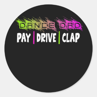 メンズダンスパパペイドライブクランプ踊りパパ ラウンドシール