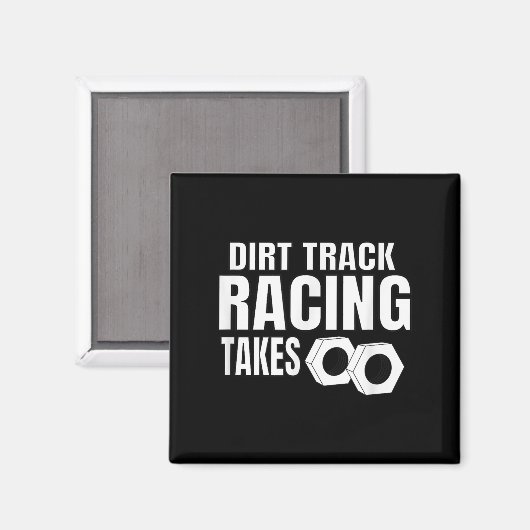 メンズダートトラックレースおもしろいレース引用文スプリント車 マグネット (正面/裏面)