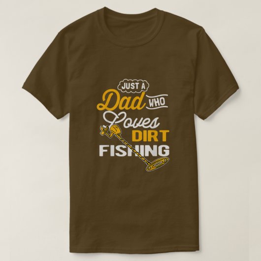 メンズダート魚釣り検出パパ Tシャツ (デザイン正面)