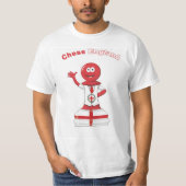 メンズチェスのイギリス国旗の著作権 Tシャツ (正面)