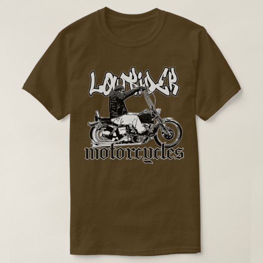 メンズチカーノバイクもしくは自転車に乗る人 Tシャツ (デザイン正面)