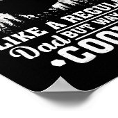 メンズチキンパパのような通常のパパチキンおもしろい ポスター (角)