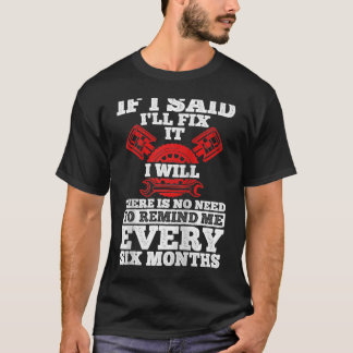 メンズチューニングカー修理車整備士ツールカー Tシャツ