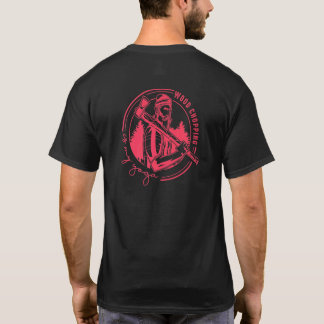 メンズチョッピングウッドは私のヨガランバージャッキ男性へー Tシャツ