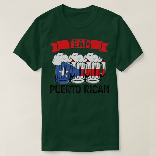 メンズチームプエルトリカビール  Tシャツ (デザイン正面)