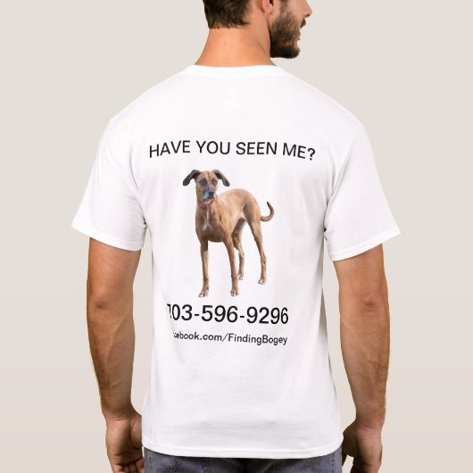 メンズチームボギーTシャツ Tシャツ (裏面)