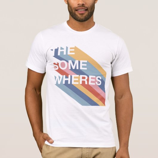 メンズツアーティー – ライトシャツ用の暗い文字 Tシャツ (正面)