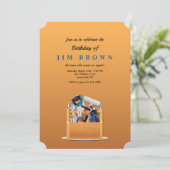 メンズツールボックス誕生日招待状 招待状 (スタンド正面)