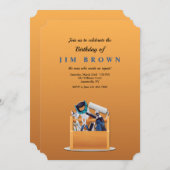 メンズツールボックス誕生日招待状 招待状 (正面/裏面)