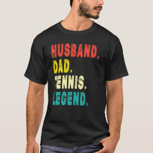メンズテニスプレーヤー夫パパテニスレジェンドヴィント Tシャツ