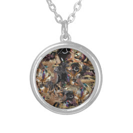 メンズディアー狩り シルバープレートネックレス