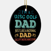メンズディスクゴルフパパは、通常のパパのような他を除く セラミックオーナメント (右)