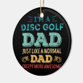 メンズディスクゴルフパパは、通常のパパのような他を除く セラミックオーナメント (左)