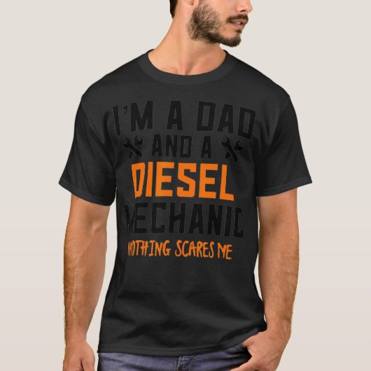 メンズディーゼル整備士ギフトハロウィーン整備士 Tシャツ (正面)
