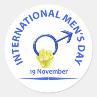 メンズデイステッカー ラウンドシール