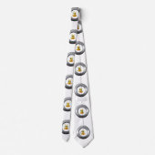 メンズデザイナーシルバーミツバチ(昆虫)マルハナバチ ネクタイ (裏面)