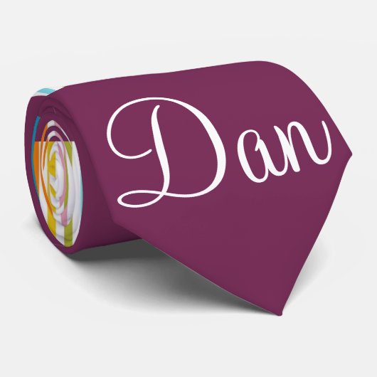 メンズデザイナータイズブルゴーニュストライプ ネクタイ (ロール)