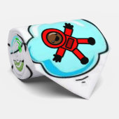 メンズデザイナータイズ宇宙船エイリアン宇宙飛行士 ネクタイ (ロール)