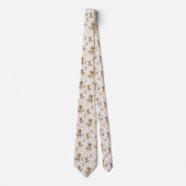 メンズデザイナーフローラ子猫 ネクタイ (正面)